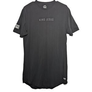 Men's Kingdom & Will Black King Jesus T-Shirt Size L